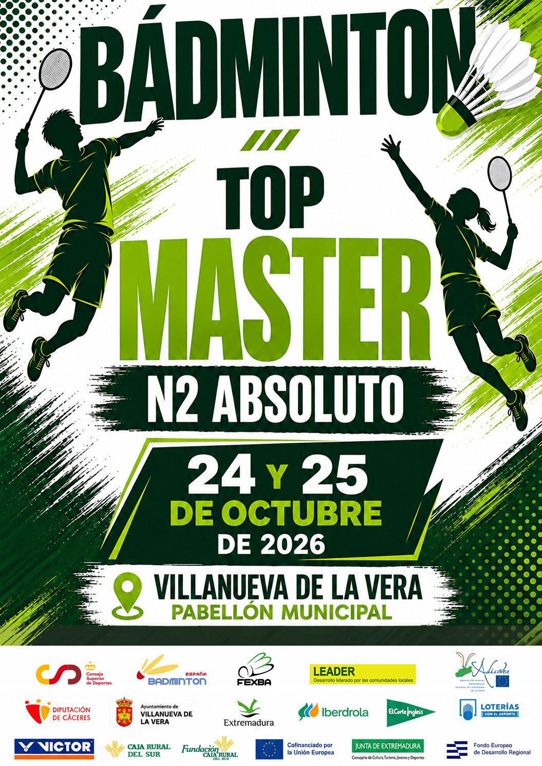 Cartel de Top Máster N2 absoluto - Villanueva de la Vera